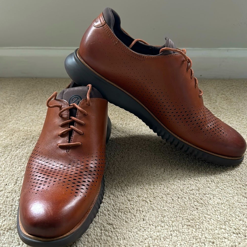 Cole Haan 2.ZERØGRAND Lined Laser Wingtip Oxford - Size 13 Wide